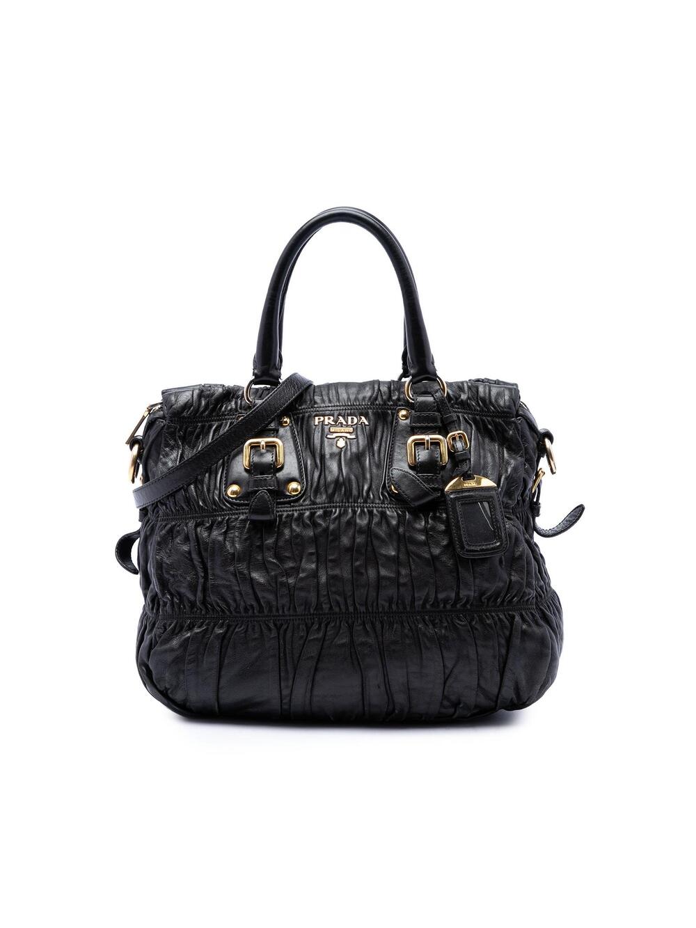 Prada Nappa Gaufre Satchel Pre-Loved #346641P56B